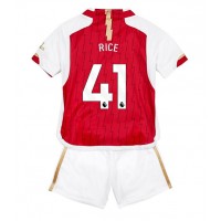 Camiseta Arsenal Declan Rice #41 Primera Equipación para niños 2023-24 manga corta (+ pantalones cortos)